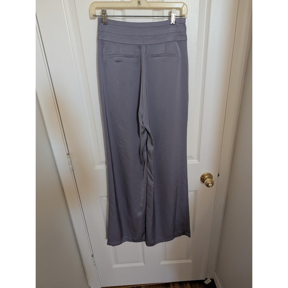 Ramy Brook New York‎ Lavender Lush Size 0 Pleated Wide Leg Trousers Pants - Picture 6 of 13